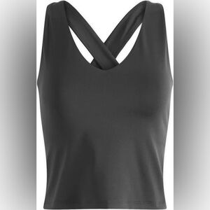 Girlfriend Collective Black Superstretch Zoe Tank athletic wear top